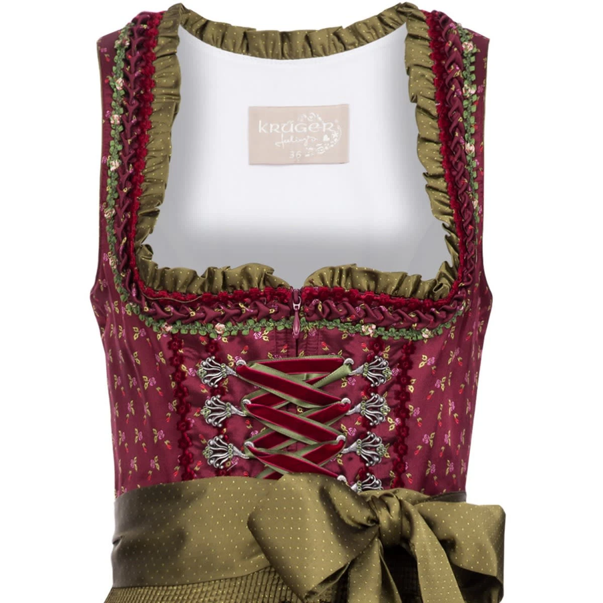 Krüger Feelings Midi Dirndl In Rot 5 Krüger Feelings Midi Dirndl In Rot – Bild 3