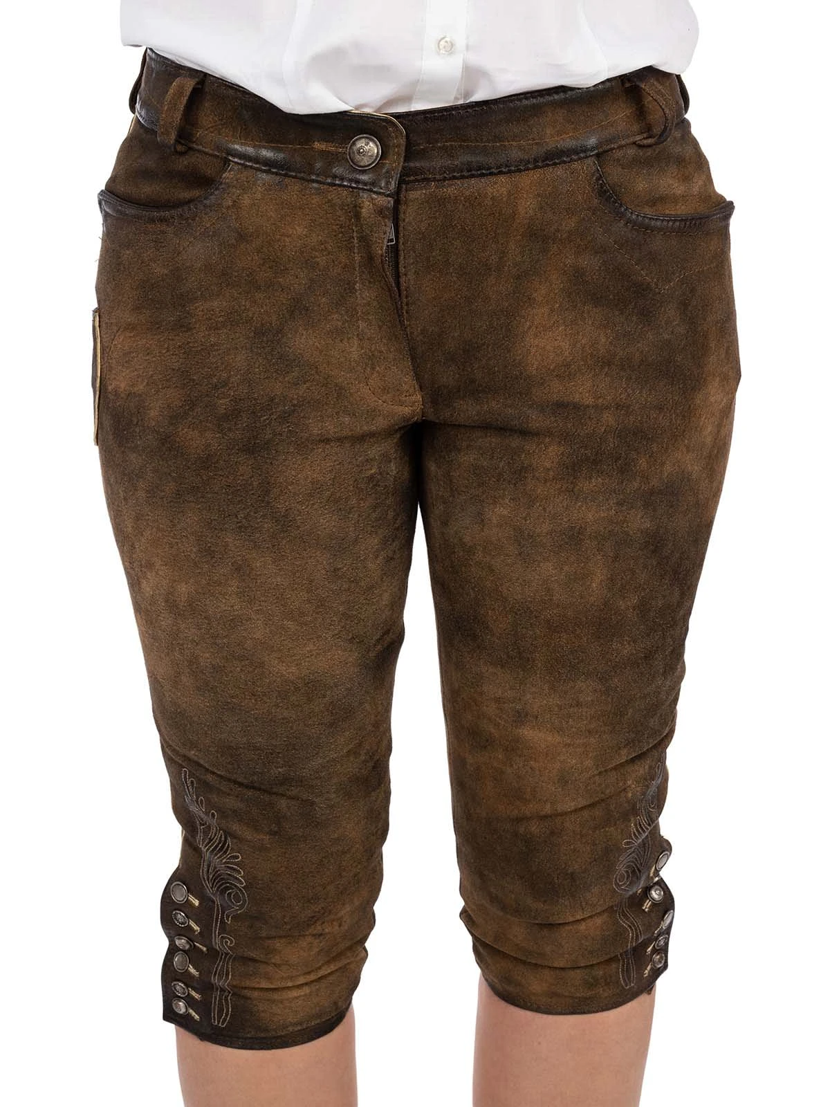 Maddox Lederhose Kniebund URSULA Antikziller 4 Maddox Lederhose Kniebund URSULA Antikziller – Bild 2