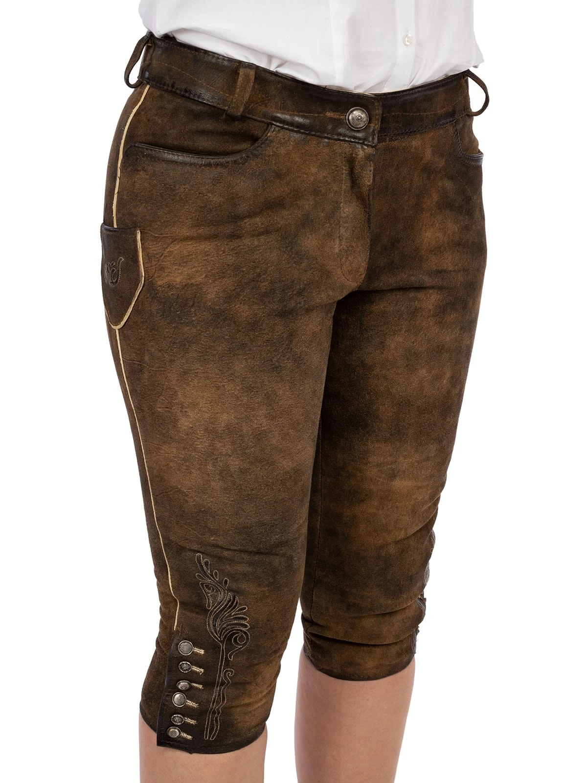 Maddox Lederhose Kniebund URSULA Antikziller 5 Maddox Lederhose Kniebund URSULA Antikziller – Bild 3