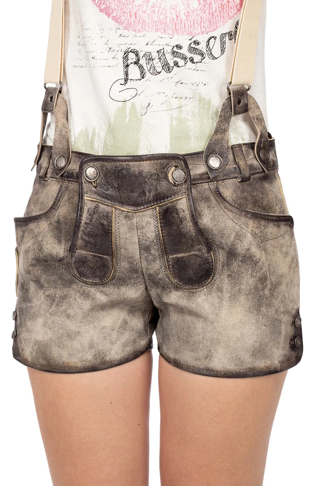 Maddox Lederhose Kurz STRINBERG Nappato Stein 4 Maddox Lederhose Kurz STRINBERG Nappato Stein – Bild 2