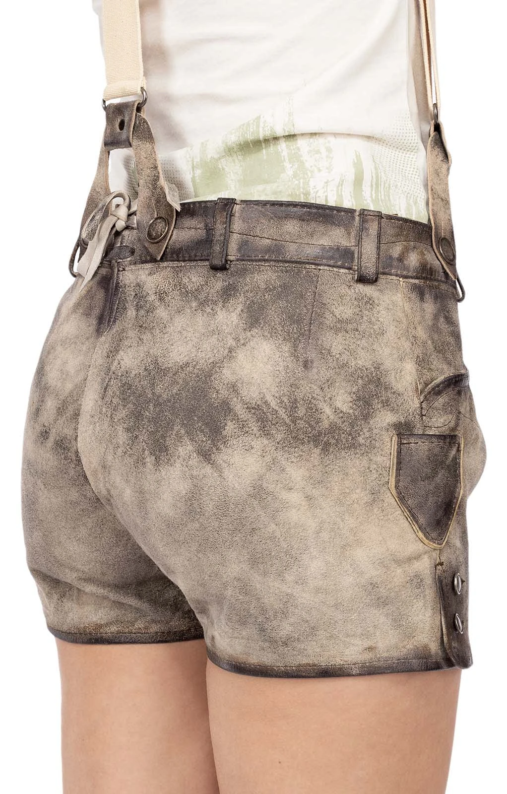 Maddox Lederhose Kurz STRINBERG Nappato Stein 6 Maddox Lederhose Kurz STRINBERG Nappato Stein – Bild 4