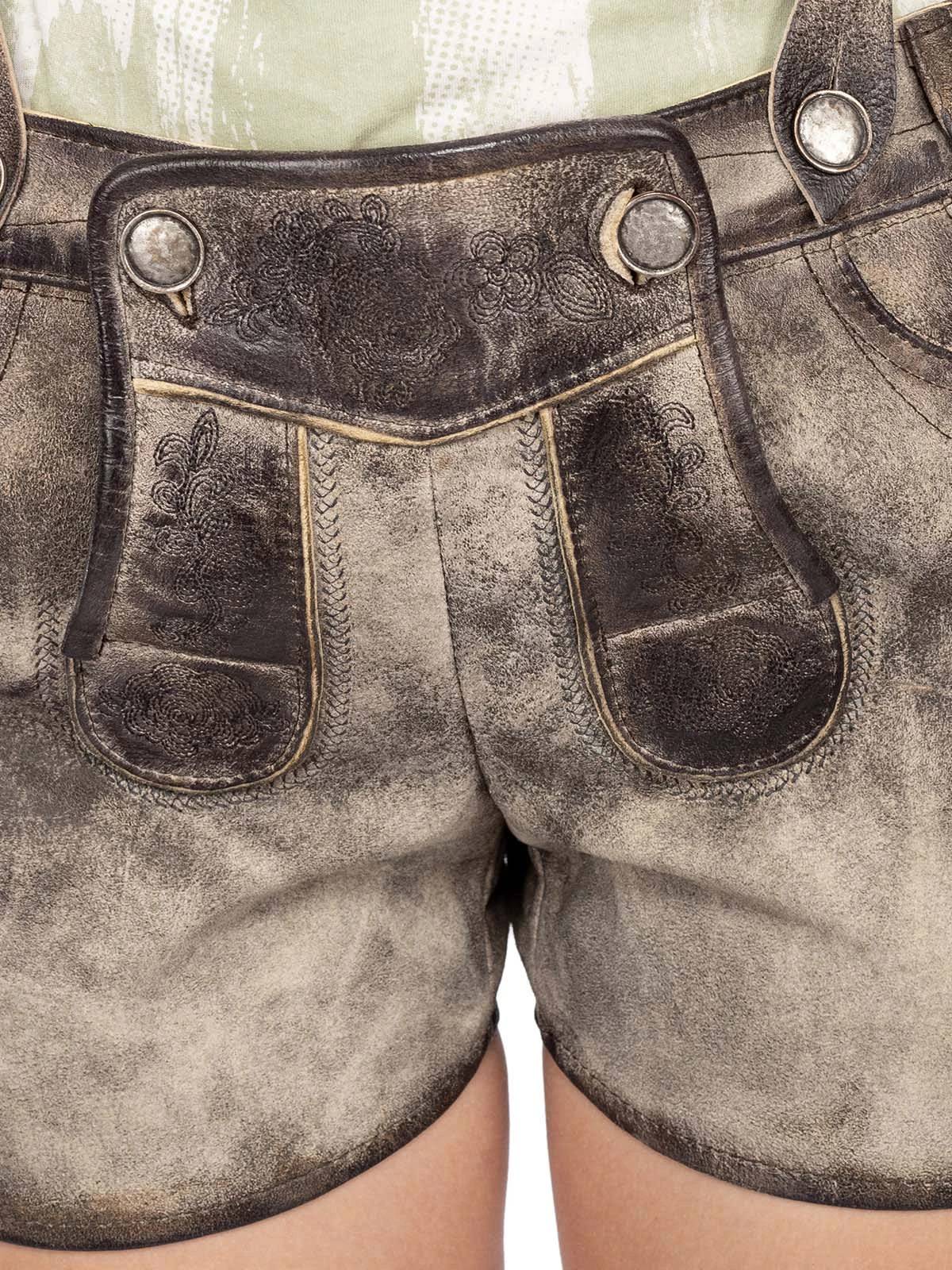 Maddox Lederhose Kurz STRINBERG Nappato Stein 8 Maddox Lederhose Kurz STRINBERG Nappato Stein – Bild 6