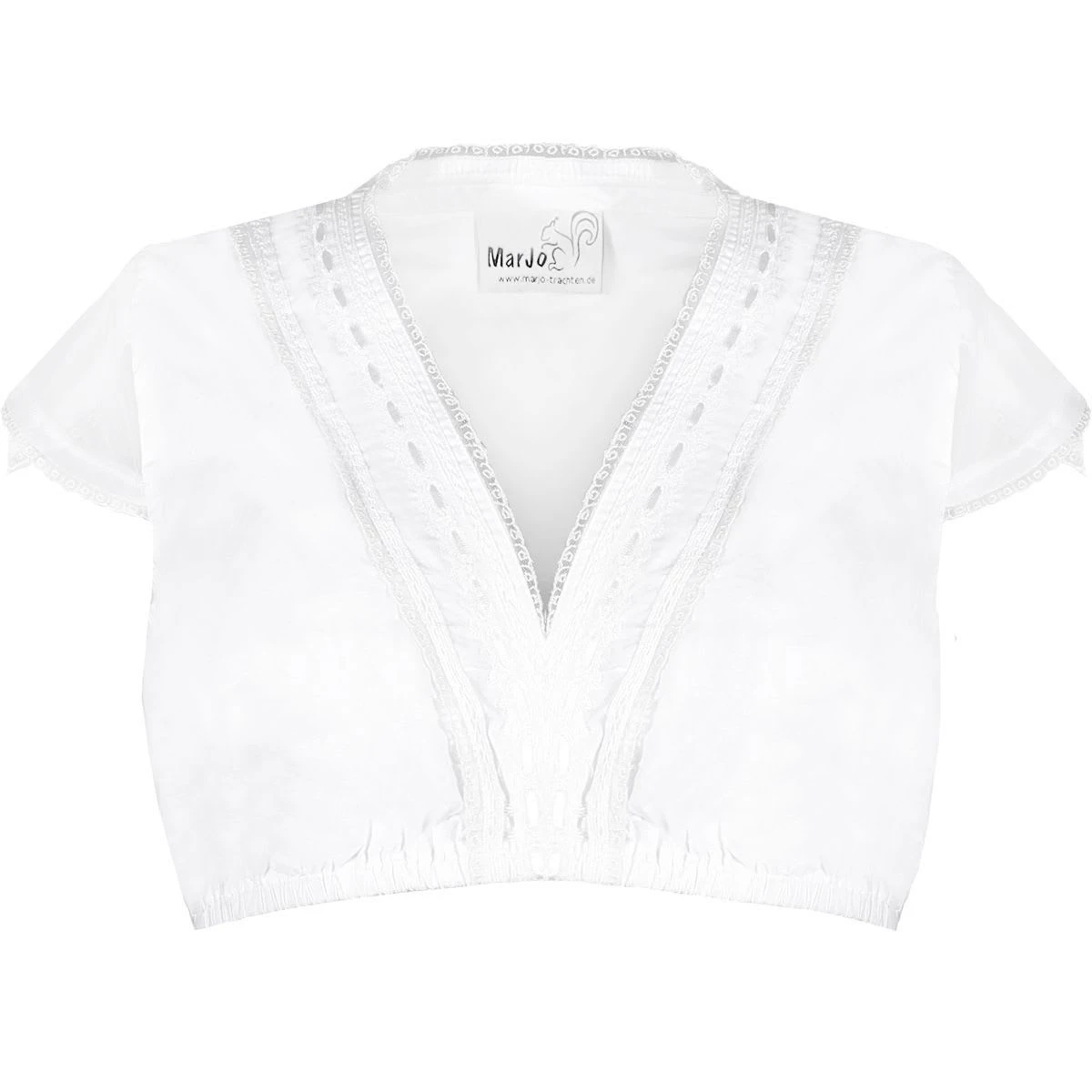 MarJo Dirndlbluse In Weiß 3 MarJo Dirndlbluse In Weiß