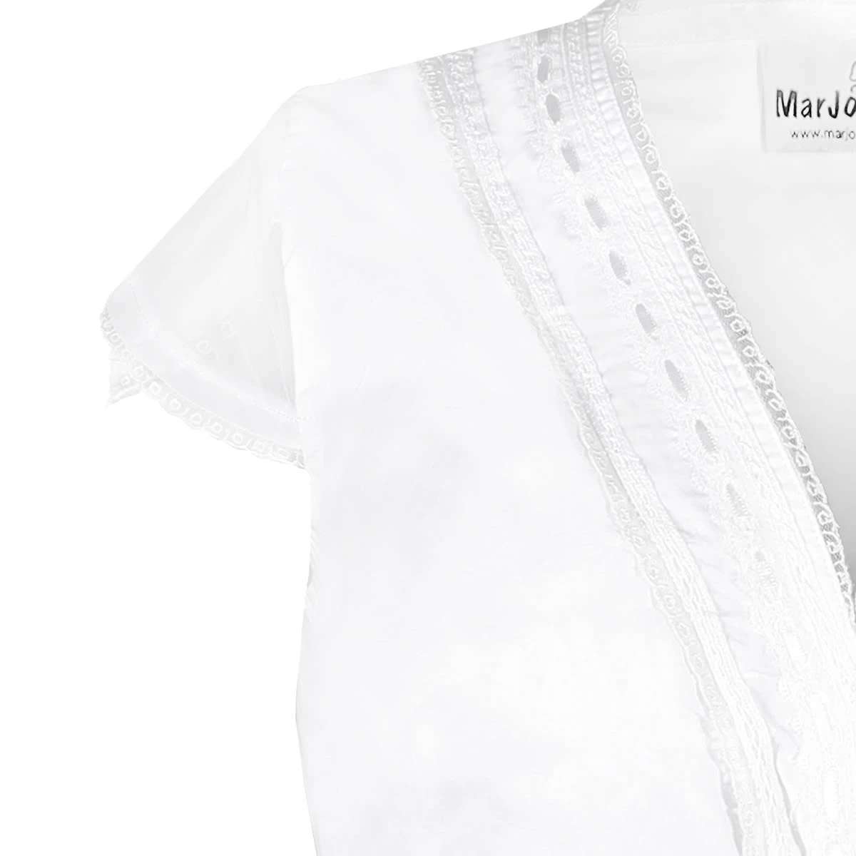 MarJo Dirndlbluse In Weiß 6 MarJo Dirndlbluse In Weiß – Bild 4
