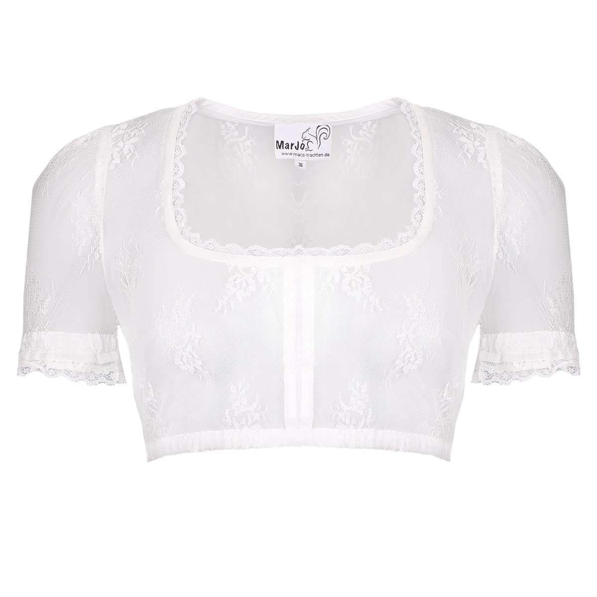 MarJo Dirndlbluse In Weiß 3 MarJo Dirndlbluse In Weiß