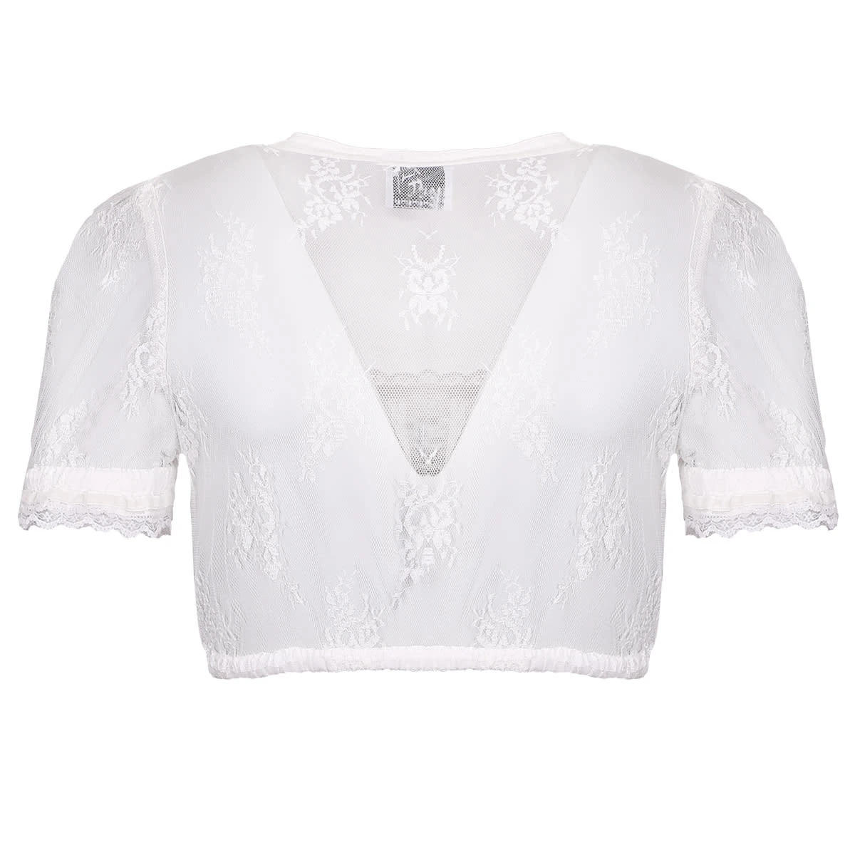 MarJo Dirndlbluse In Weiß 4 MarJo Dirndlbluse In Weiß – Bild 2