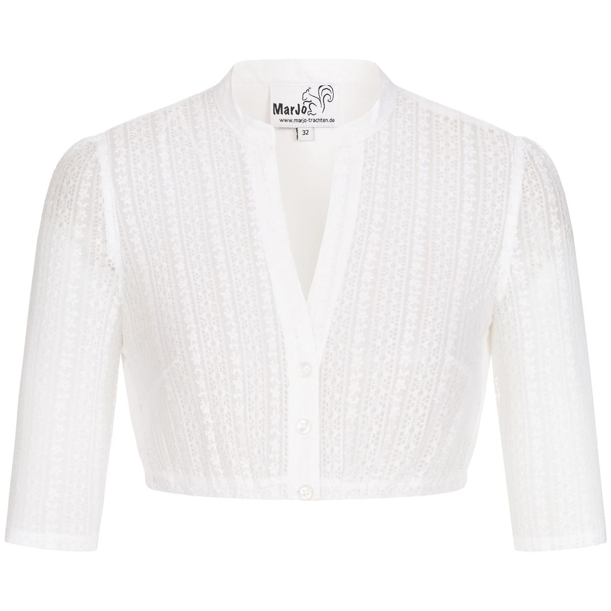 MarJo Dirndlbluse In Weiß 3 MarJo Dirndlbluse In Weiß