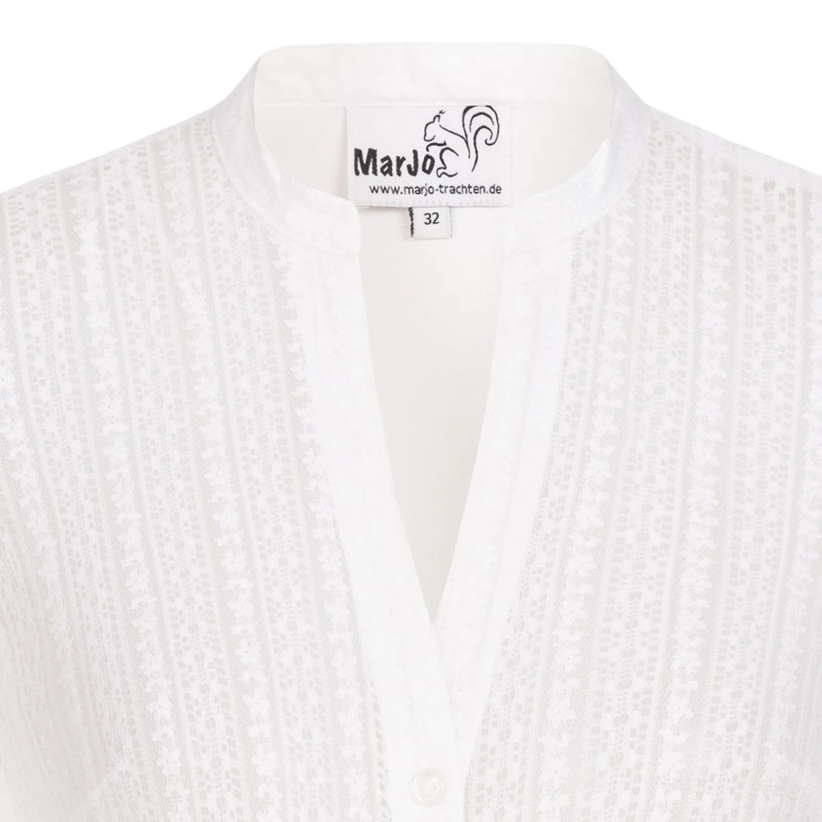 MarJo Dirndlbluse In Weiß 4 MarJo Dirndlbluse In Weiß – Bild 2