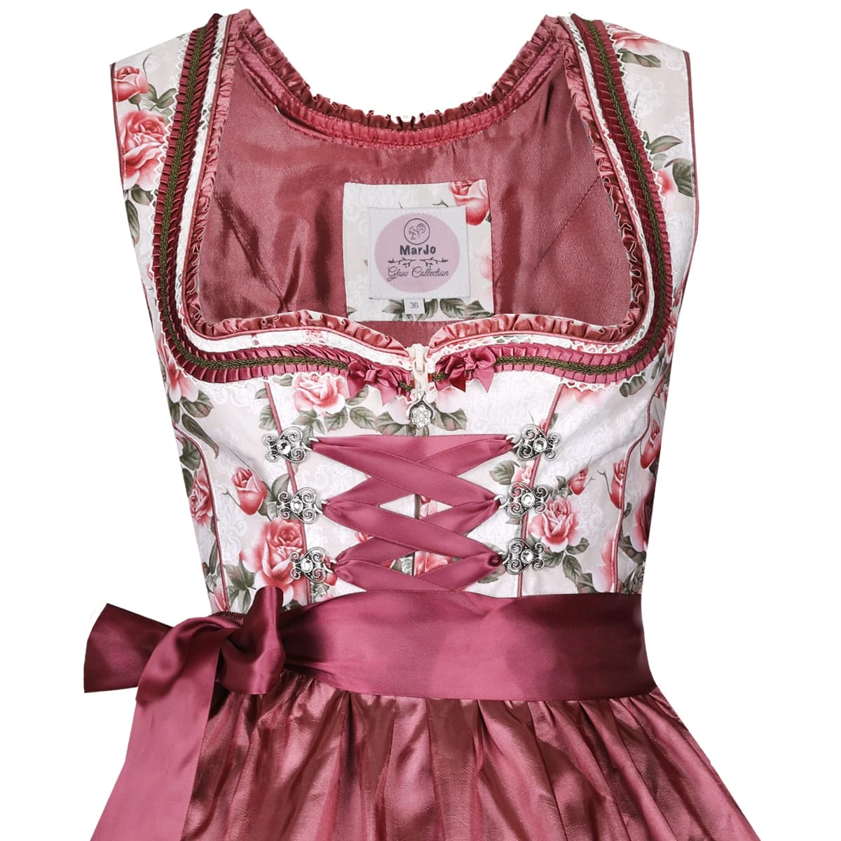 MarJo Midi Dirndl In Beige 4 MarJo Midi Dirndl In Beige – Bild 2