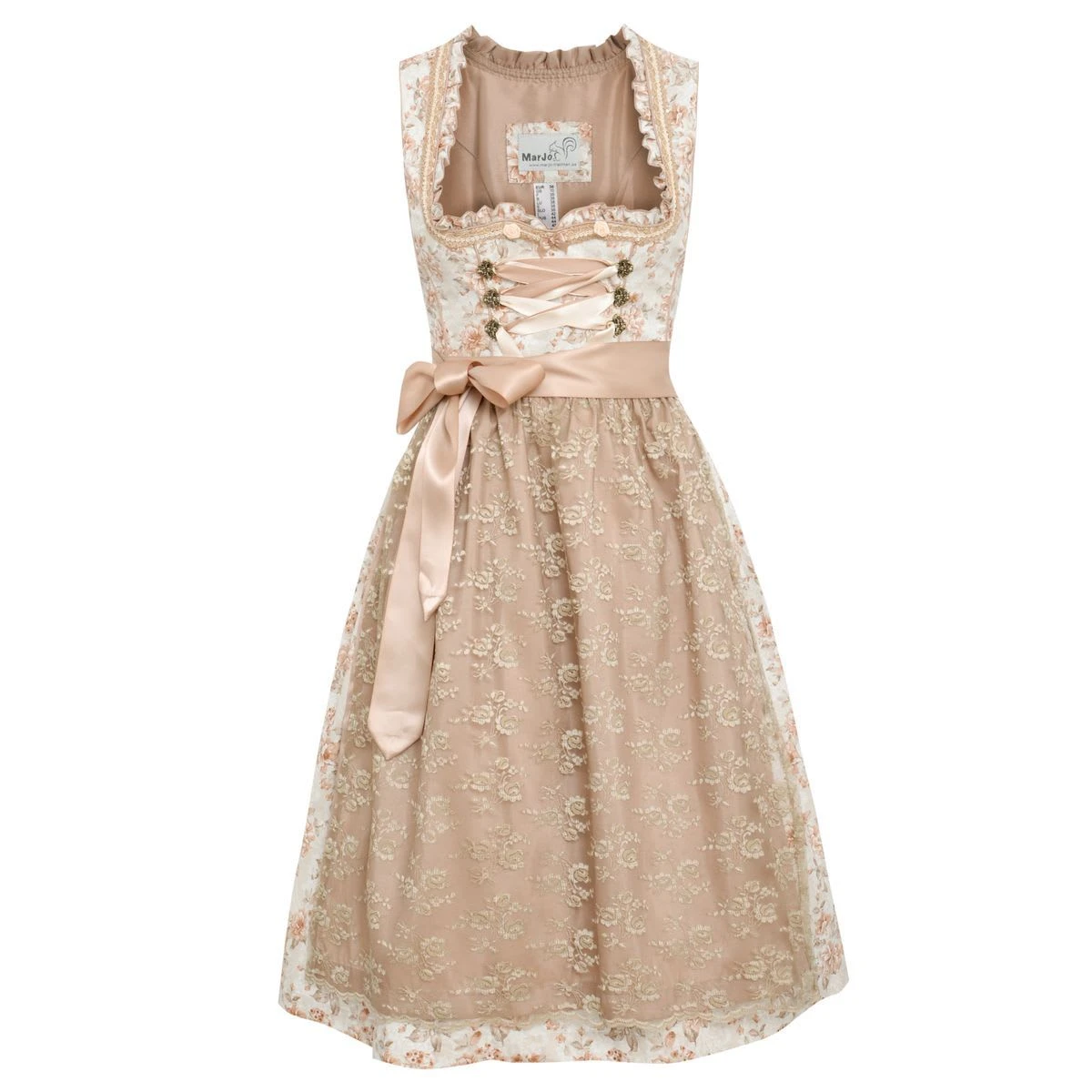 MarJo Midi Dirndl In Beige 3 MarJo Midi Dirndl In Beige