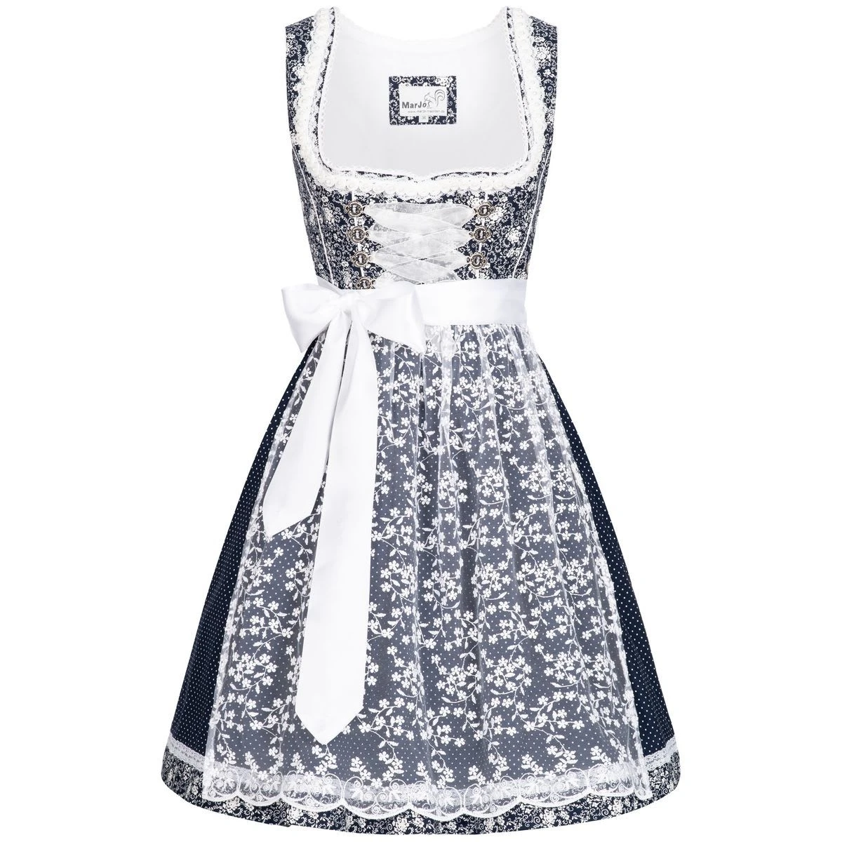MarJo Midi Dirndl In Dunkelblau 4 MarJo Midi Dirndl In Dunkelblau – Bild 2