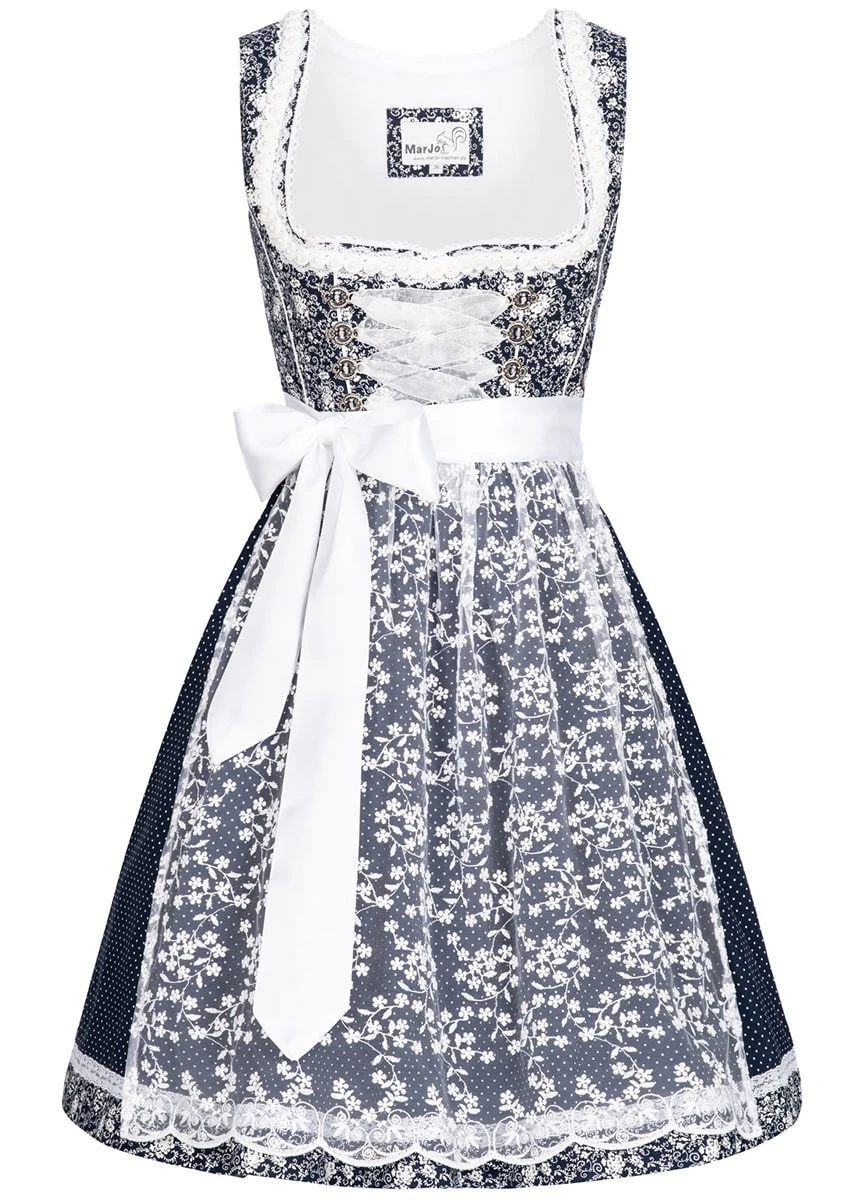 MarJo Midi Dirndl In Dunkelblau 3 MarJo Midi Dirndl In Dunkelblau