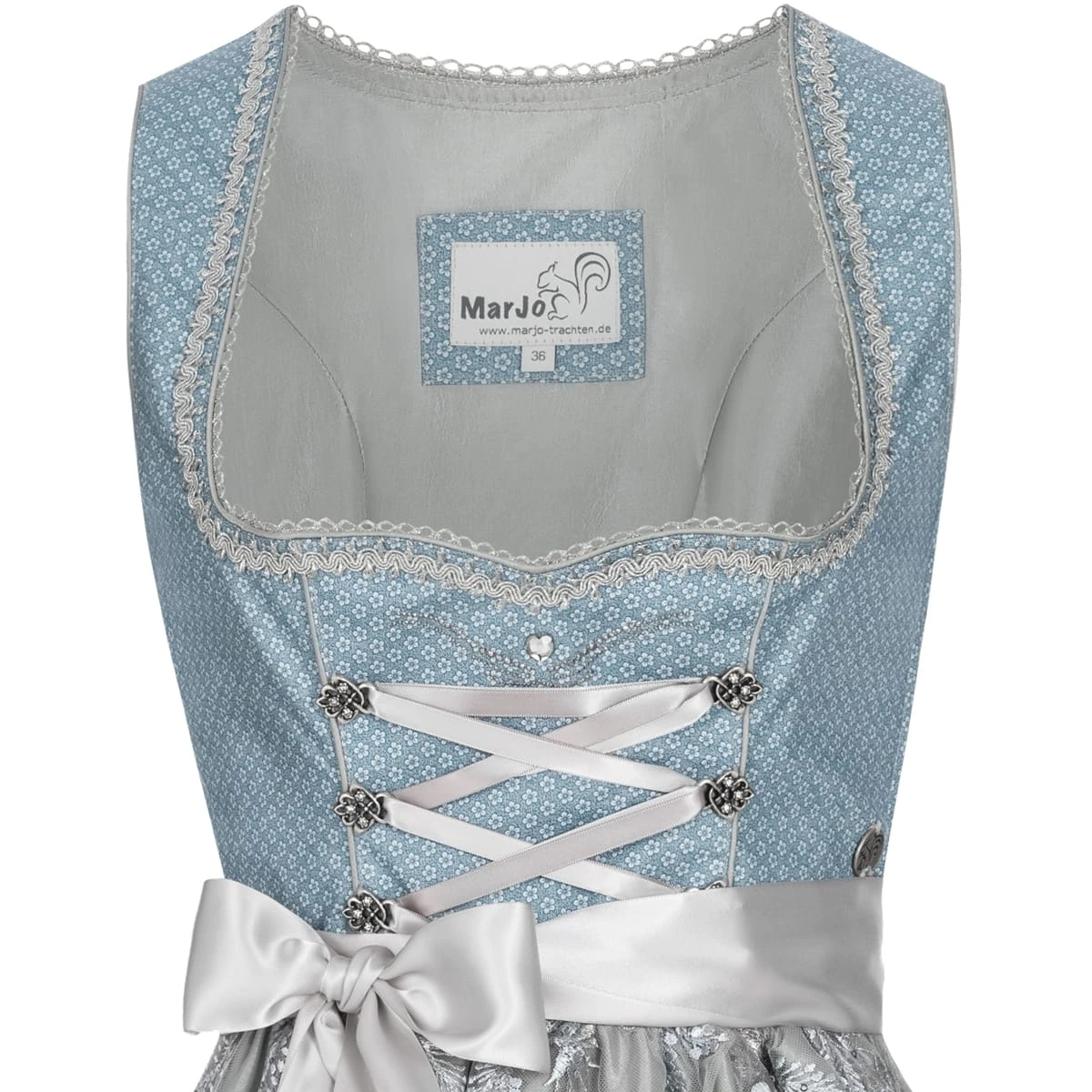 MarJo Midi Dirndl In Hellblau 5 MarJo Midi Dirndl In Hellblau – Bild 3