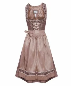 MarJo Midi Dirndl In Hellbraun