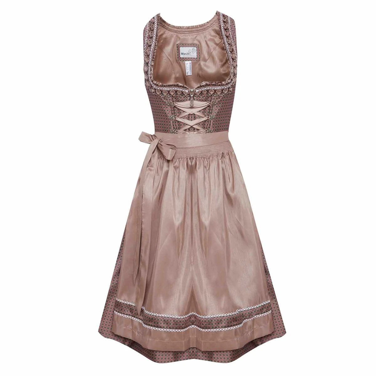 MarJo Midi Dirndl In Hellbraun 3 MarJo Midi Dirndl In Hellbraun