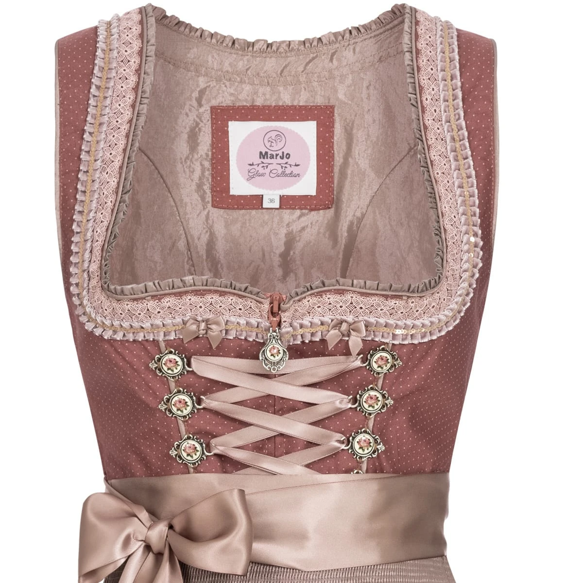 MarJo Midi Dirndl In Mauve 5 MarJo Midi Dirndl In Mauve – Bild 3