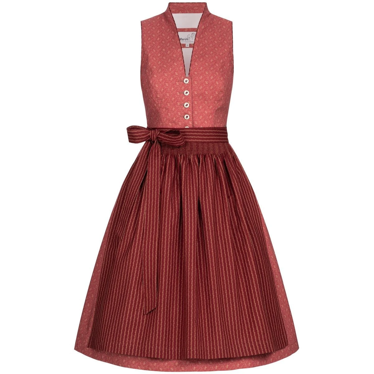 MarJo Midi Dirndl In Rot 4 MarJo Midi Dirndl In Rot – Bild 2