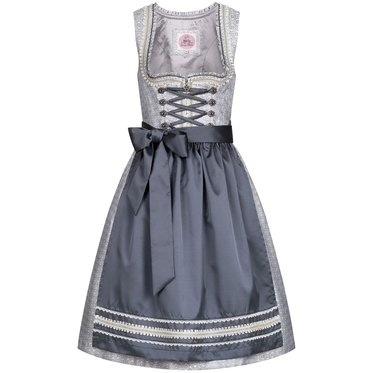 MarJo Midi Dirndl In Silber 3 MarJo Midi Dirndl In Silber