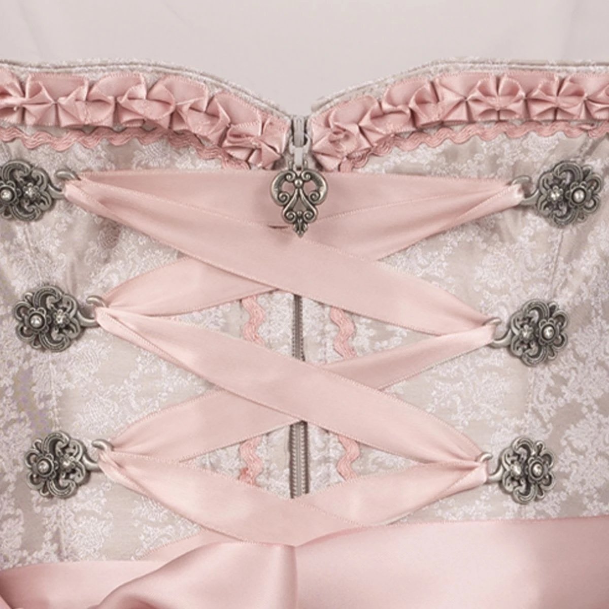 MarJo Midi Dirndl Josefa In Grau 4 MarJo Midi Dirndl Josefa In Grau – Bild 2