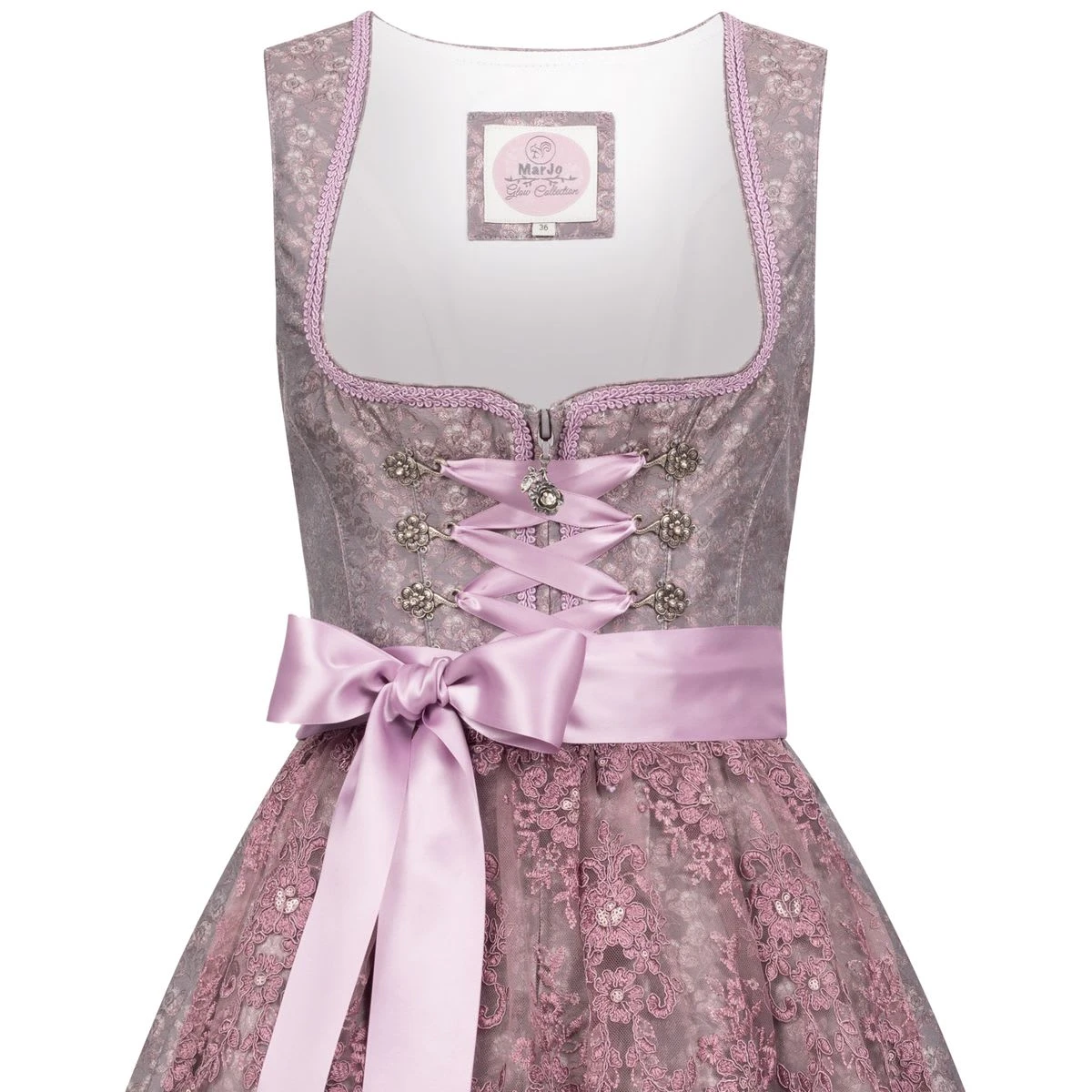 MarJo Midi Dirndl Ophelia In Grau 7 MarJo Midi Dirndl Ophelia In Grau – Bild 5