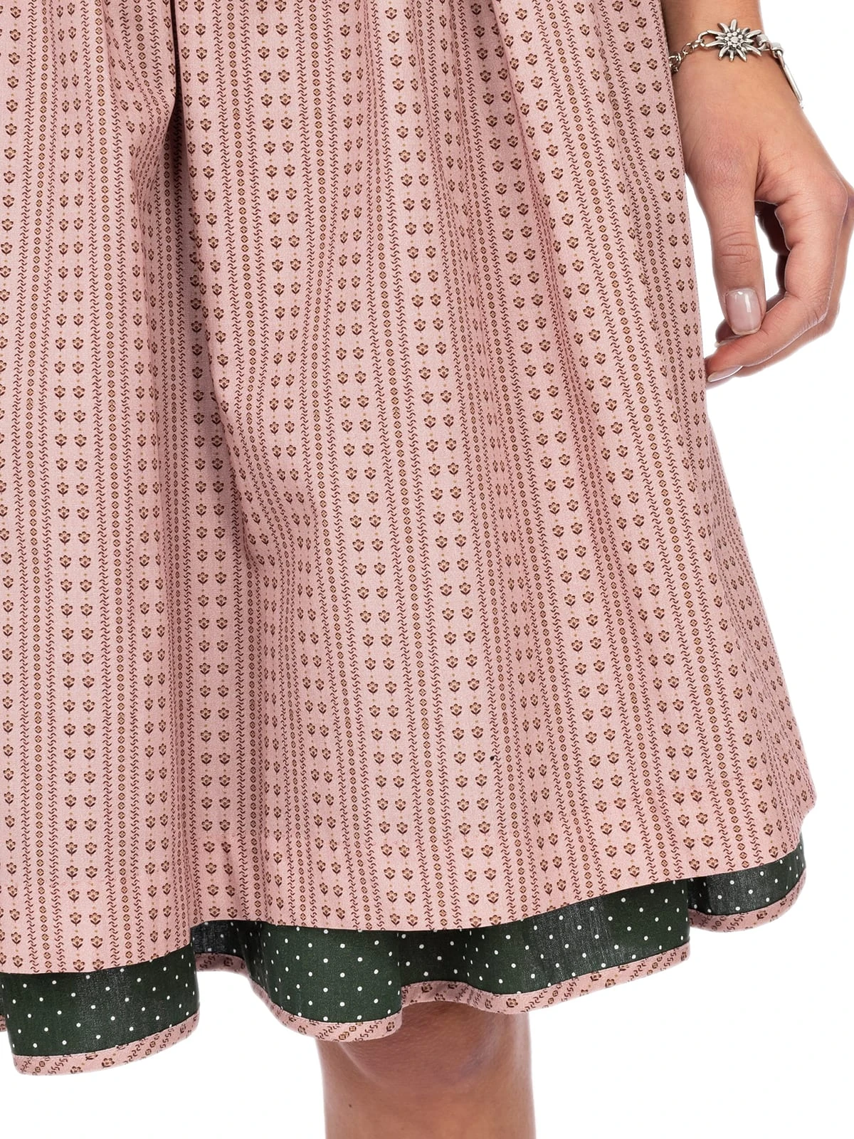 MarJo Mini Dirndl 2tlg. 58cm CORALIE Grün Creme 9 MarJo Mini Dirndl 2tlg. 58cm CORALIE Grün Creme – Bild 7