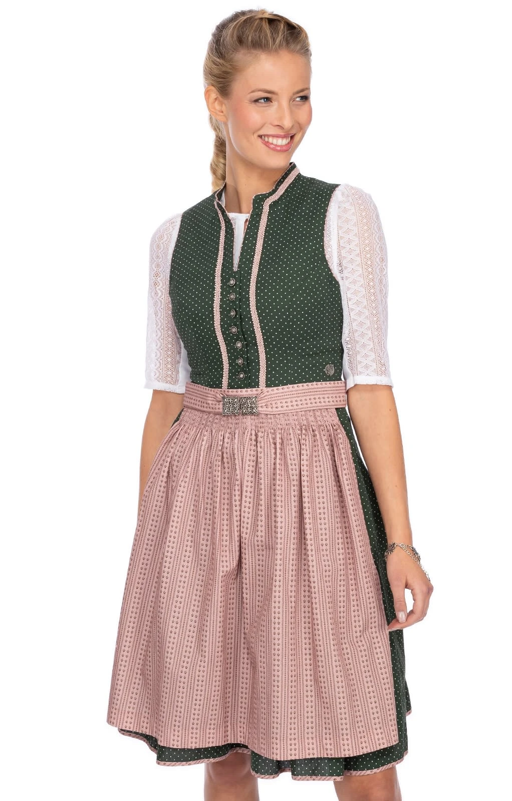 MarJo Mini Dirndl 2tlg. 58cm CORALIE Grün Creme 3 MarJo Mini Dirndl 2tlg. 58cm CORALIE Grün Creme