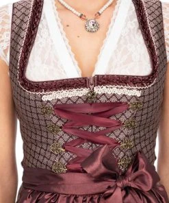 MarJo Mini Dirndl 2tlg. 58cm KÄTHE Burgund Gold -Stockerpoint Verkaufsgeschäft marjo mini dirndl 2tlg 58cm kathe burgund gold 1