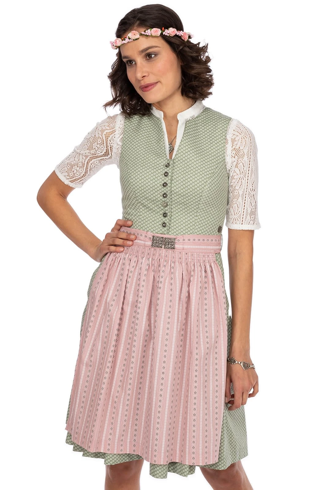 MarJo Mini Dirndl 2tlg. 58cm SELENE Mint 10 MarJo Mini Dirndl 2tlg. 58cm SELENE Mint – Bild 8