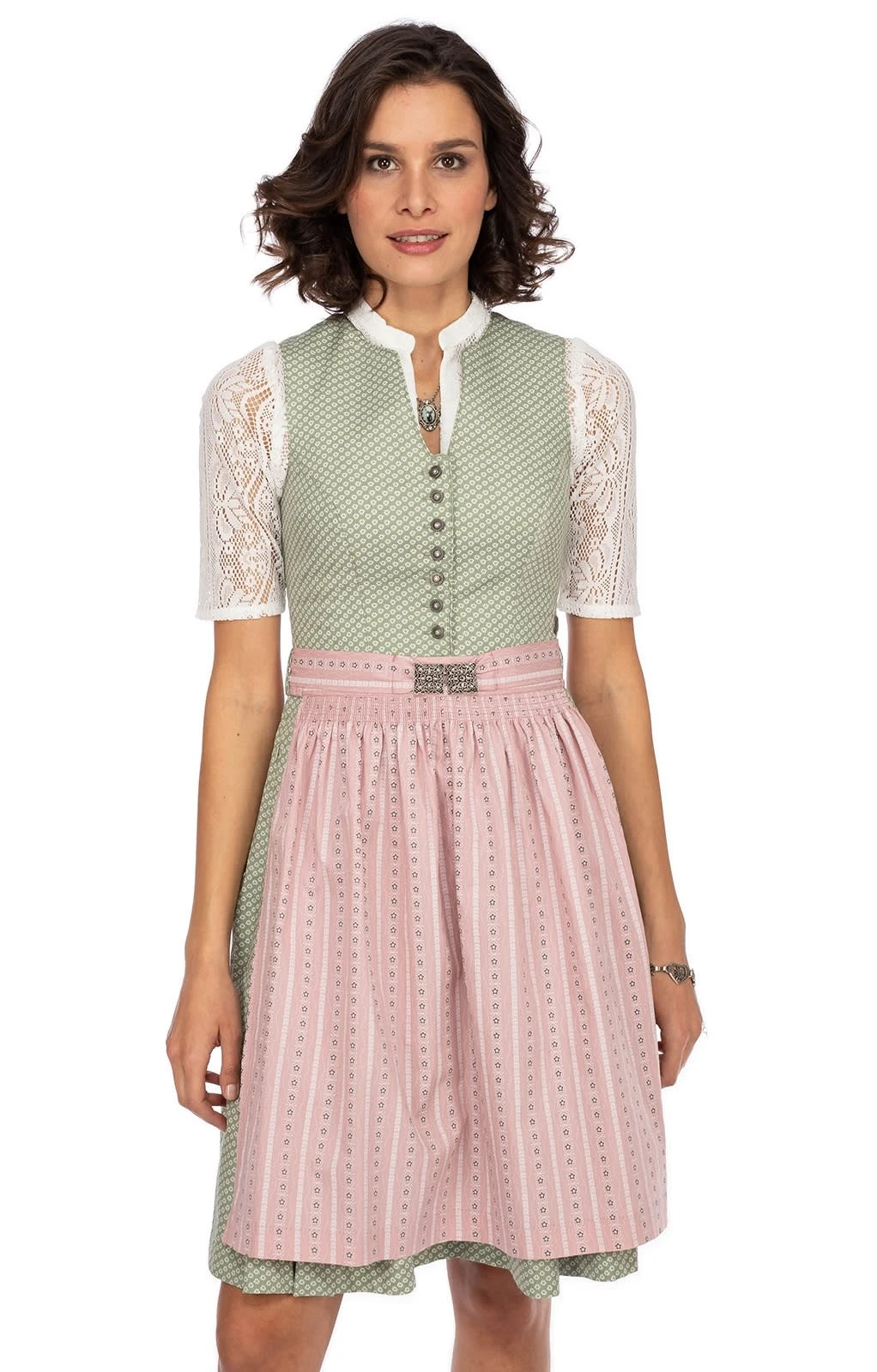 MarJo Mini Dirndl 2tlg. 58cm SELENE Mint 3 MarJo Mini Dirndl 2tlg. 58cm SELENE Mint