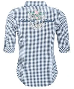 MarJo Trachtenbluse In Blau -Stockerpoint Verkaufsgeschäft marjo trachtenbluse in blau 2