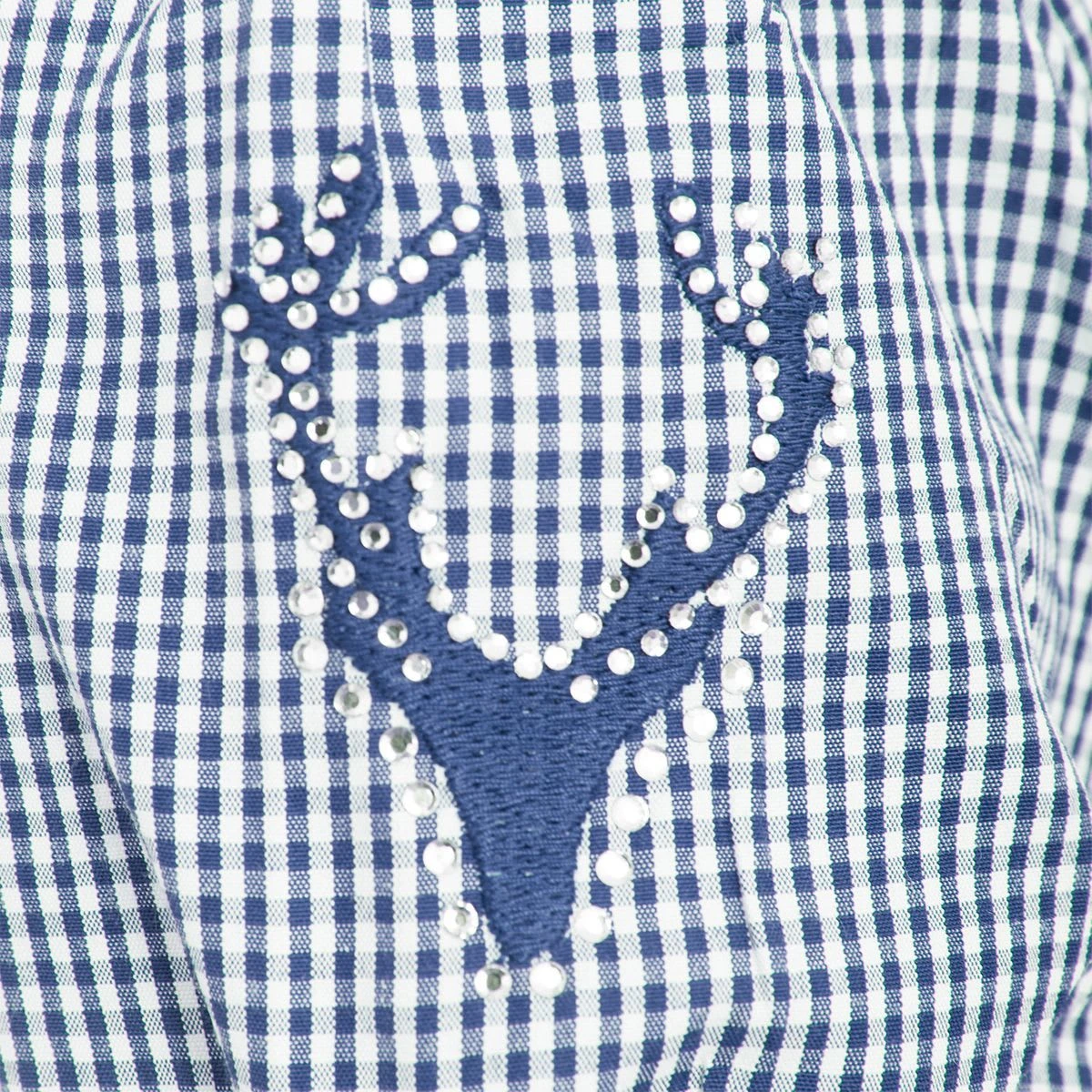 MarJo Trachtenbluse In Dunkelblau 4 MarJo Trachtenbluse In Dunkelblau – Bild 2