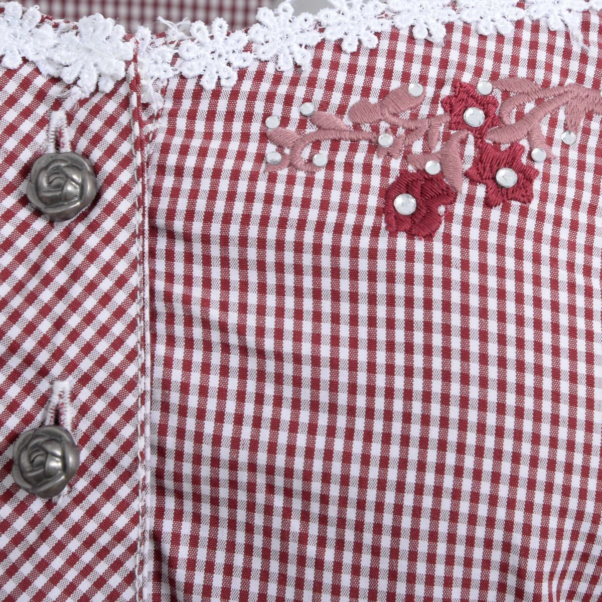 MarJo Trachtenbluse In Rot 4 MarJo Trachtenbluse In Rot – Bild 2