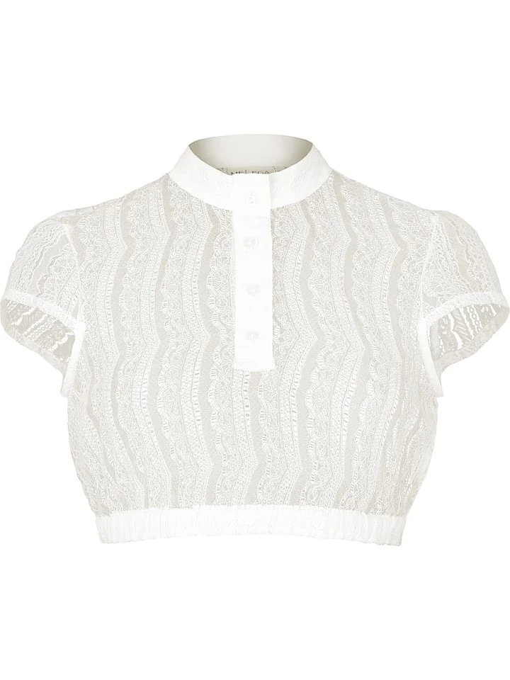 Melega Dirndlbluse "Sissi" In Creme 3 Melega Dirndlbluse "Sissi" In Creme