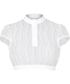 Melega Dirndlbluse "Sissi" In Weiß