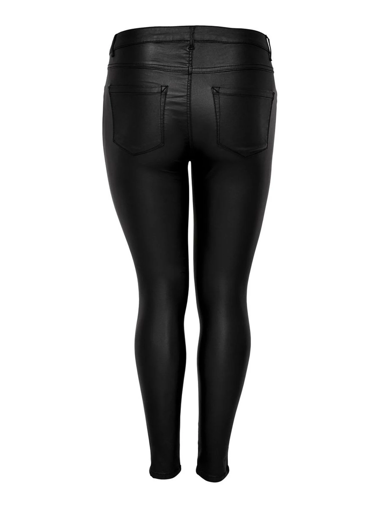 ONLY CARMAKOMA Coated Leder Optik Skinny Stretch Hose Große Größen Plus Size In Schwarz 8 ONLY CARMAKOMA Coated Leder Optik Skinny Stretch Hose Große Größen Plus Size In Schwarz – Bild 6
