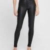 ONLY Kunstleder Hose High Waist Stretch Denim Beschichtet Coated ONLROYAL In Schwarz 2 ONLY Kunstleder Hose High Waist Stretch Denim Beschichtet Coated ONLROYAL In Schwarz -Stockerpoint Verkaufsgeschäft only kunstleder hose high waist stretch denim beschichtet coated onlroyal in schwarz
