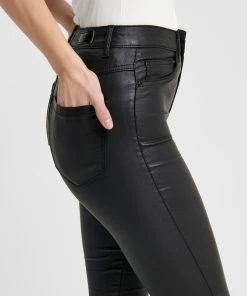 ONLY Kunstleder Hose High Waist Stretch Denim Beschichtet Coated ONLROYAL In Schwarz 13 ONLY Kunstleder Hose High Waist Stretch Denim Beschichtet Coated ONLROYAL In Schwarz -Stockerpoint Verkaufsgeschäft only kunstleder hose high waist stretch denim beschichtet coated onlroyal in schwarz 4