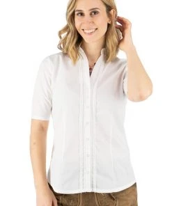 OS-Trachten Trachtenbluse Adema In Weiß