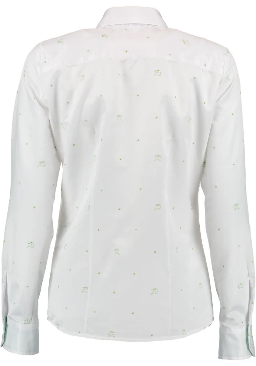 OS-Trachten Trachtenbluse Ajone In Giftgrün 4 OS-Trachten Trachtenbluse Ajone In Giftgrün – Bild 2