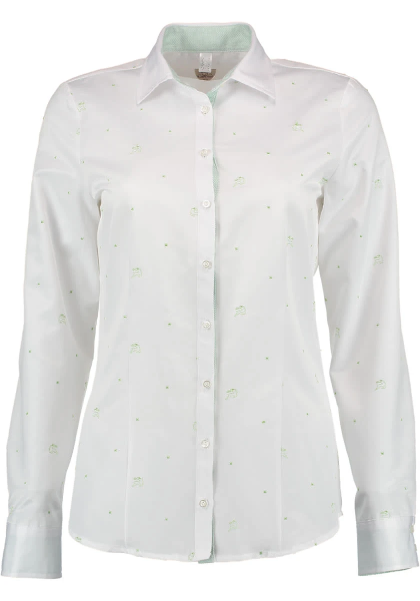 OS-Trachten Trachtenbluse Ajone In Giftgrün 3 OS-Trachten Trachtenbluse Ajone In Giftgrün