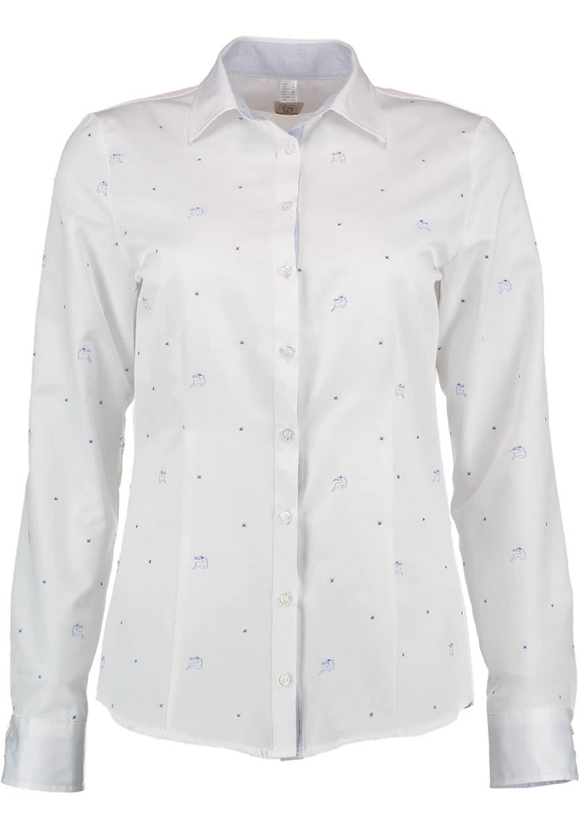 OS-Trachten Trachtenbluse Ajone In Kornblau 3 OS-Trachten Trachtenbluse Ajone In Kornblau