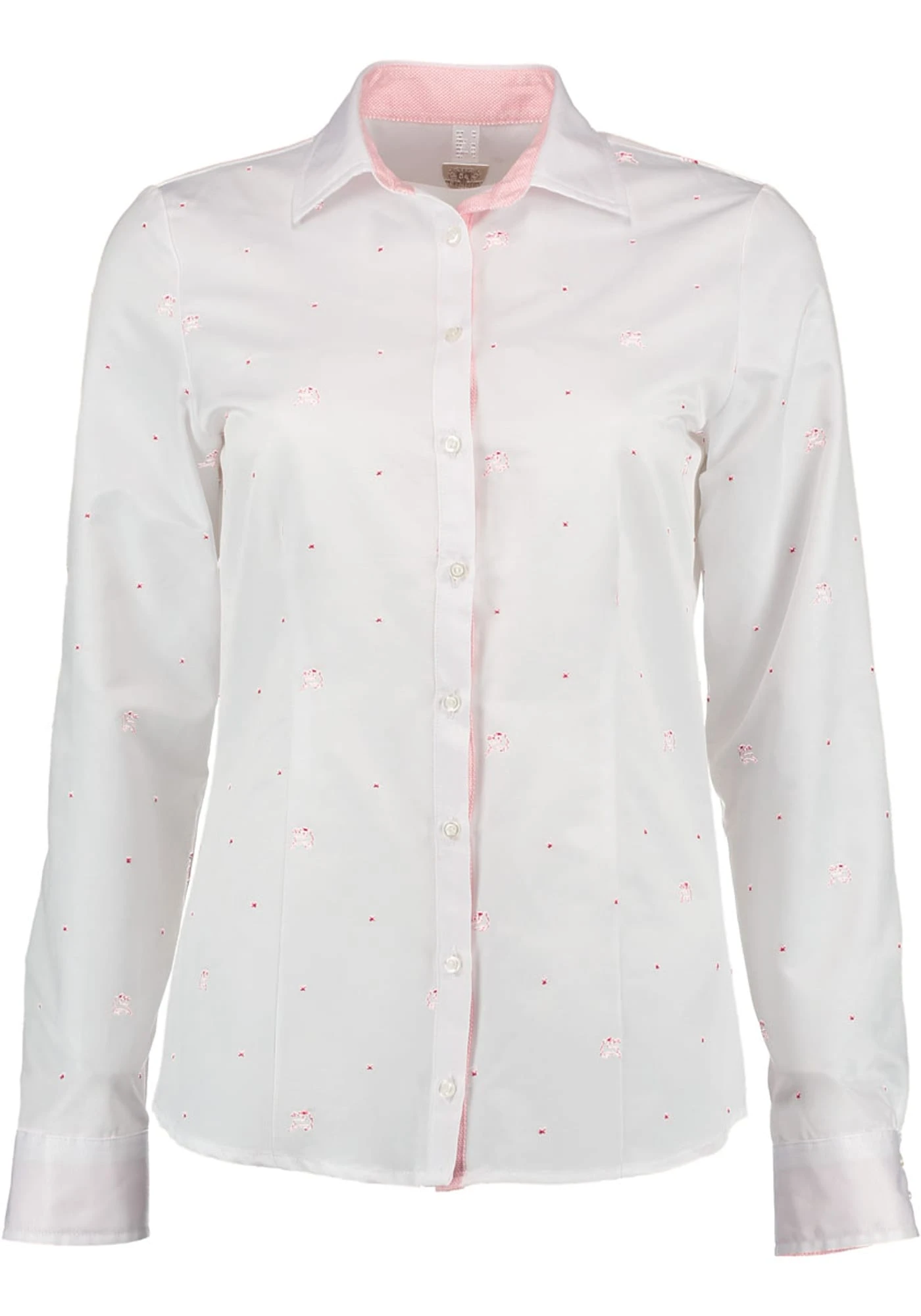 OS-Trachten Trachtenbluse Ajone In Mittelrot 3 OS-Trachten Trachtenbluse Ajone In Mittelrot