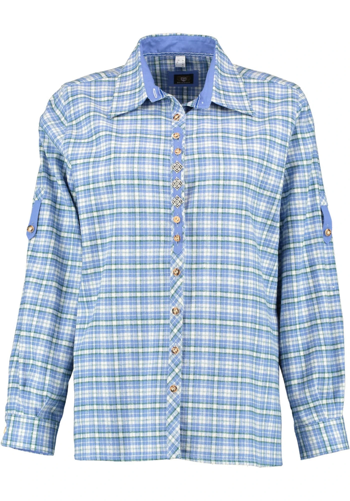 OS-Trachten Trachtenbluse Cinuli In Jeans 3 OS-Trachten Trachtenbluse Cinuli In Jeans