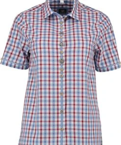 OS-Trachten Trachtenbluse Clayar In Hochrot