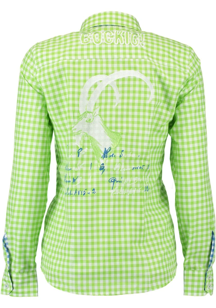 OS-Trachten Trachtenbluse Cridam In Giftgrün 6 OS-Trachten Trachtenbluse Cridam In Giftgrün – Bild 4