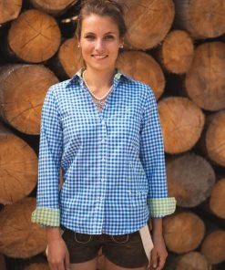 OS-Trachten Trachtenbluse Cridam In Mittelblau -Stockerpoint Verkaufsgeschäft os trachten trachtenbluse cridam in mittelblau 4