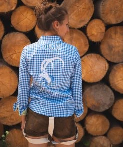 OS-Trachten Trachtenbluse Cridam In Mittelblau -Stockerpoint Verkaufsgeschäft os trachten trachtenbluse cridam in mittelblau 5