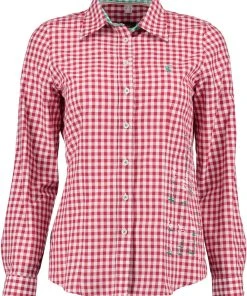 OS-Trachten Trachtenbluse Cridam In Mittelrot -Stockerpoint Verkaufsgeschäft os trachten trachtenbluse cridam in mittelrot 2