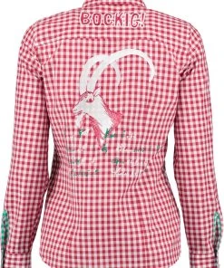 OS-Trachten Trachtenbluse Cridam In Mittelrot -Stockerpoint Verkaufsgeschäft os trachten trachtenbluse cridam in mittelrot 3