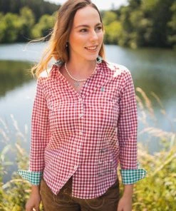 OS-Trachten Trachtenbluse Cridam In Mittelrot -Stockerpoint Verkaufsgeschäft os trachten trachtenbluse cridam in mittelrot 4